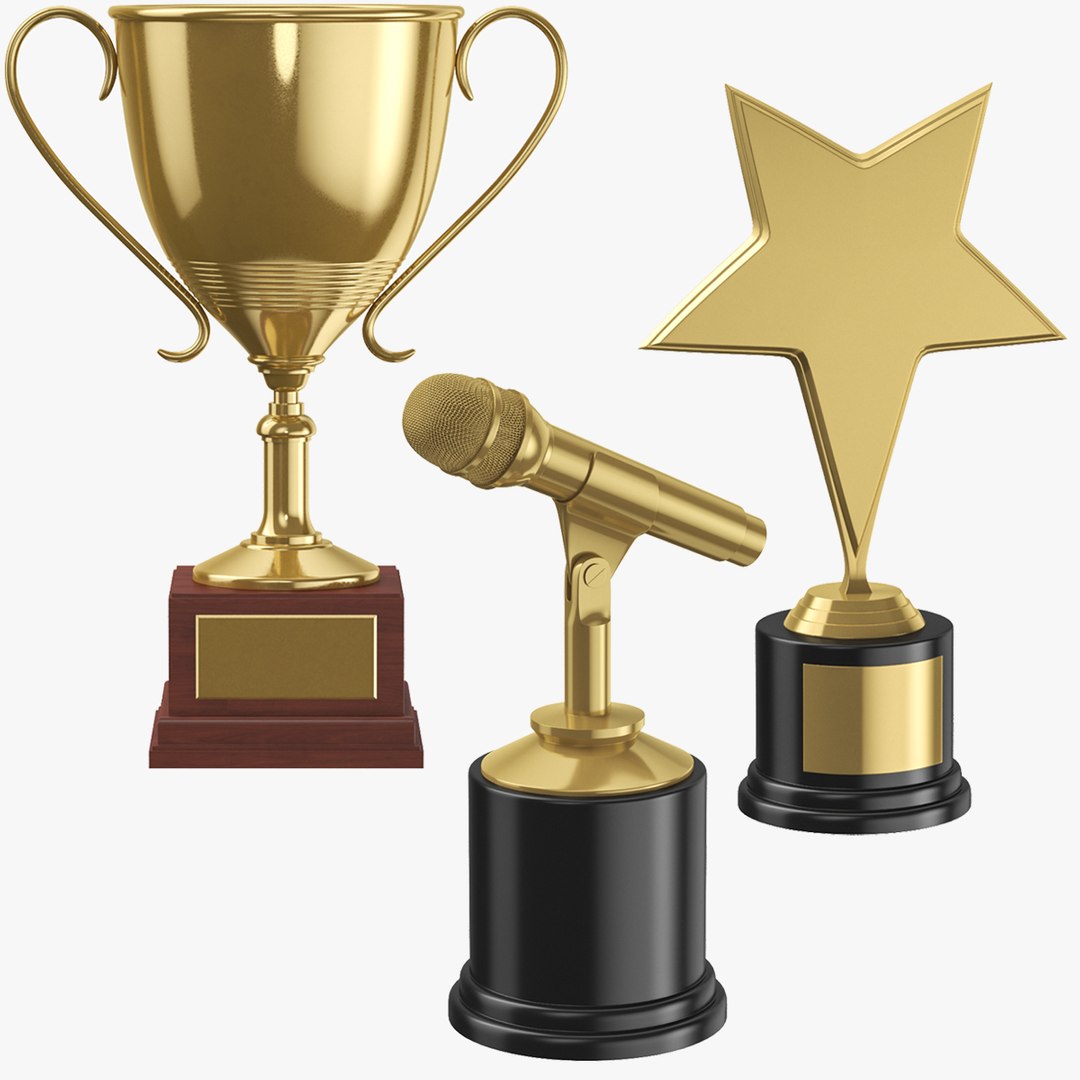 Awards And Trophies Collection 3D model - TurboSquid 2134545