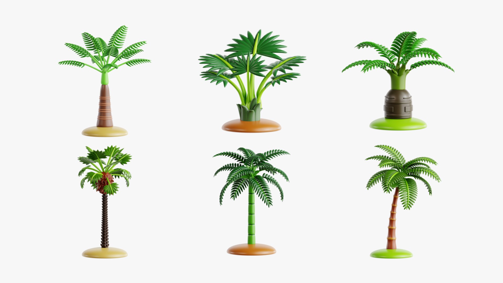 Palm Tree 3D Collection 3D Model - TurboSquid 2258242