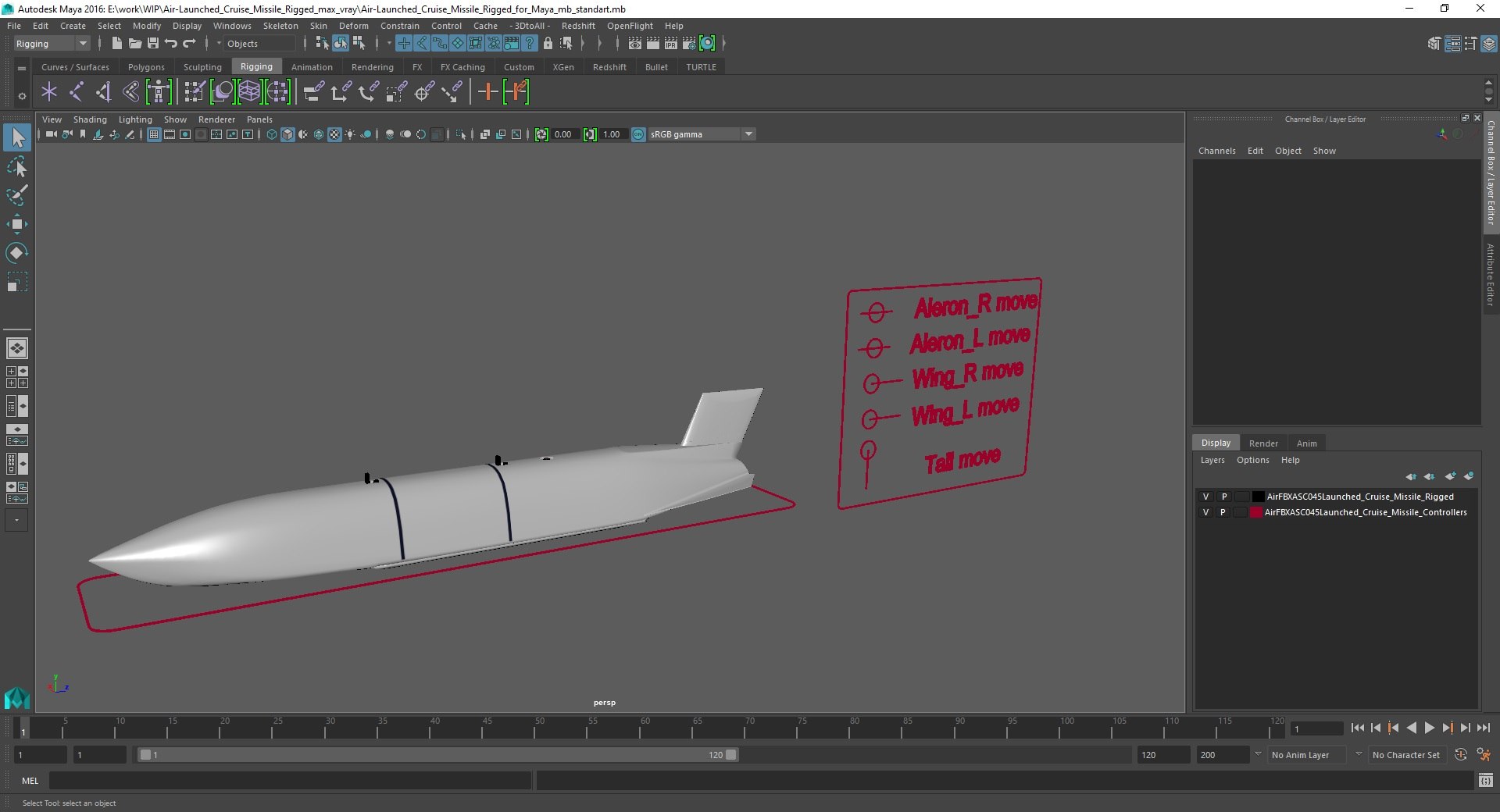 3D model Air-Launched Cruise Missile Rigged for Maya https://p.turbosquid.com/ts-thumb/Mf/gR8zQ9/Yd/airlaunchedcruisemissileriggedformaya3dsmodel033/jpg/1710402012/1920x1080/fit_q87/13c6e24f4cbd8f224983be87b1bca79224c1745b/airlaunchedcruisemissileriggedformaya3dsmodel033.jpg