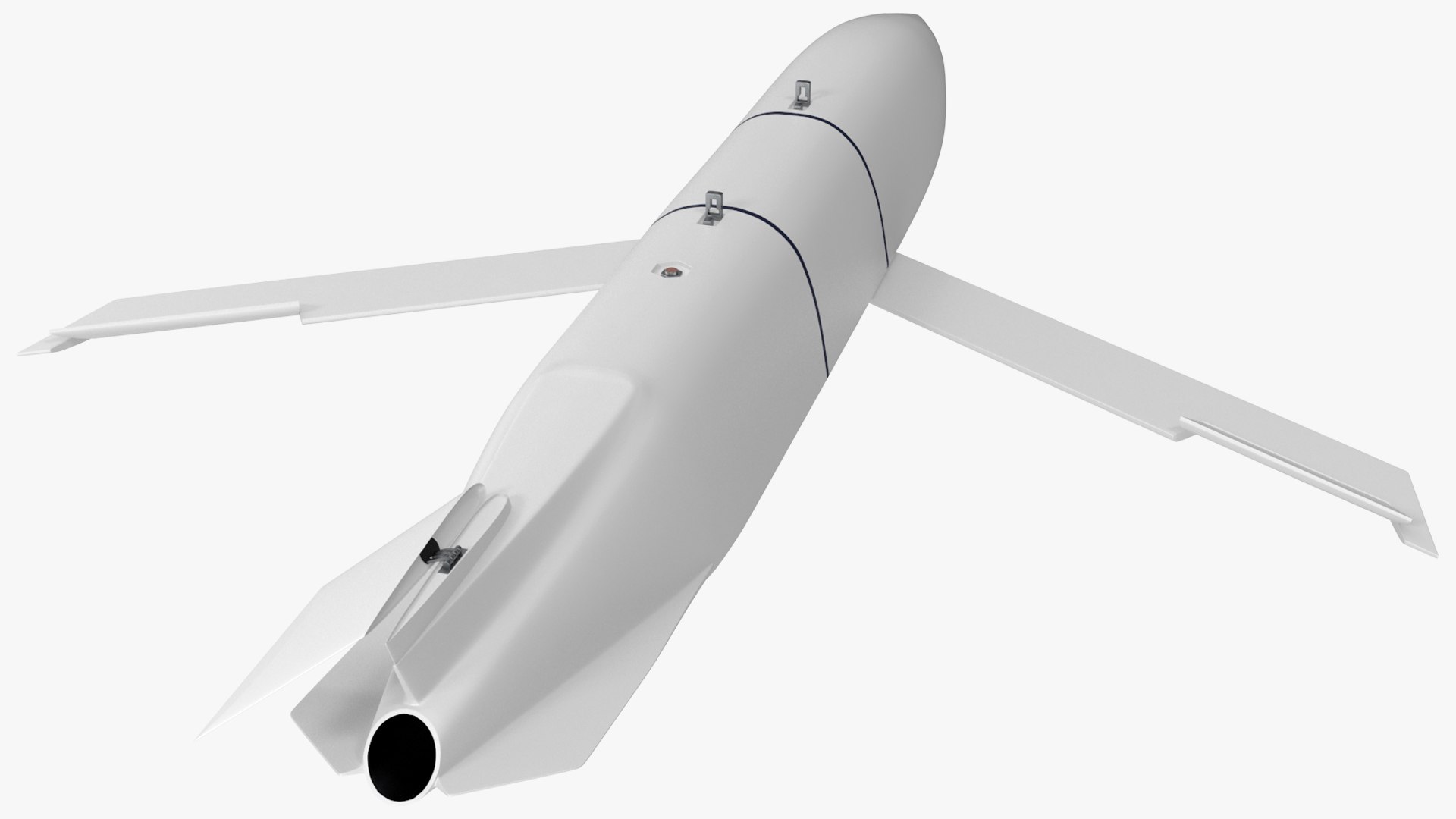 3D Model Air-Launched Cruise Missile Rigged For Maya - TurboSquid 2203603