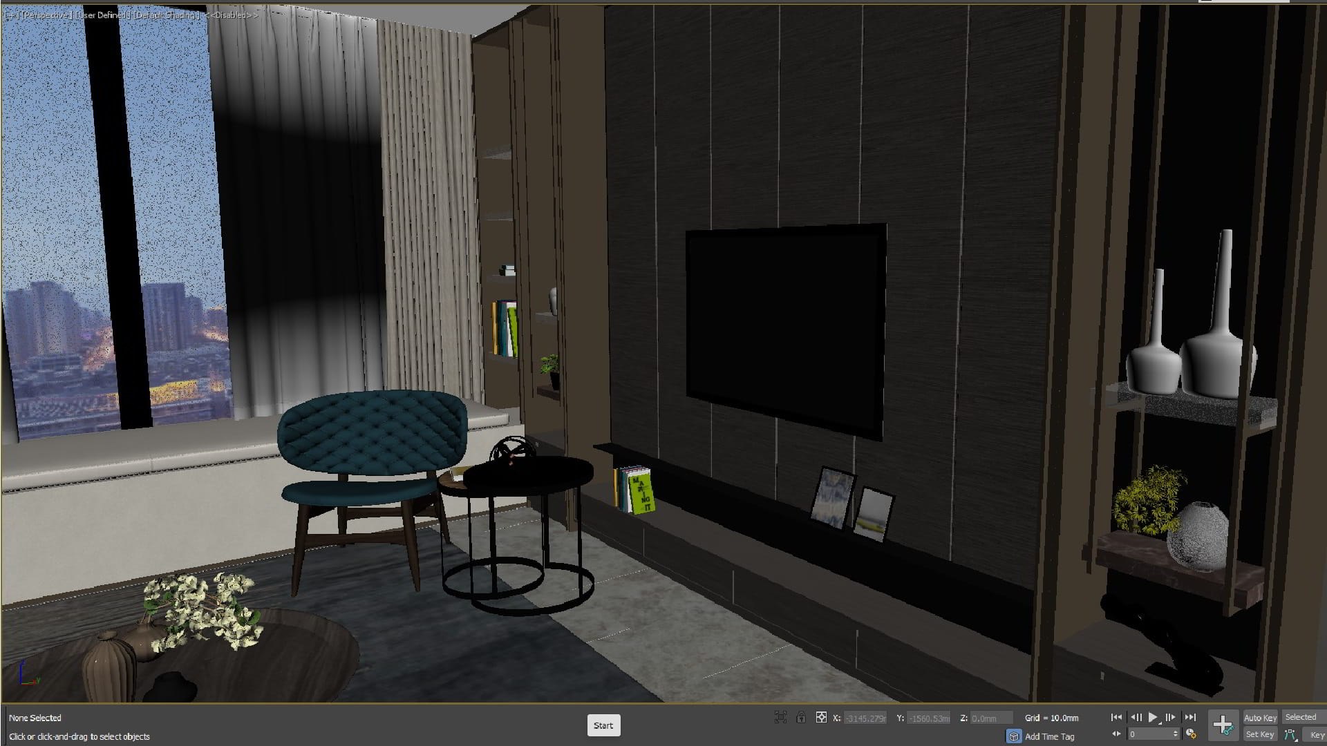 3D Model Modern Luxury Living Room - TurboSquid 2024754