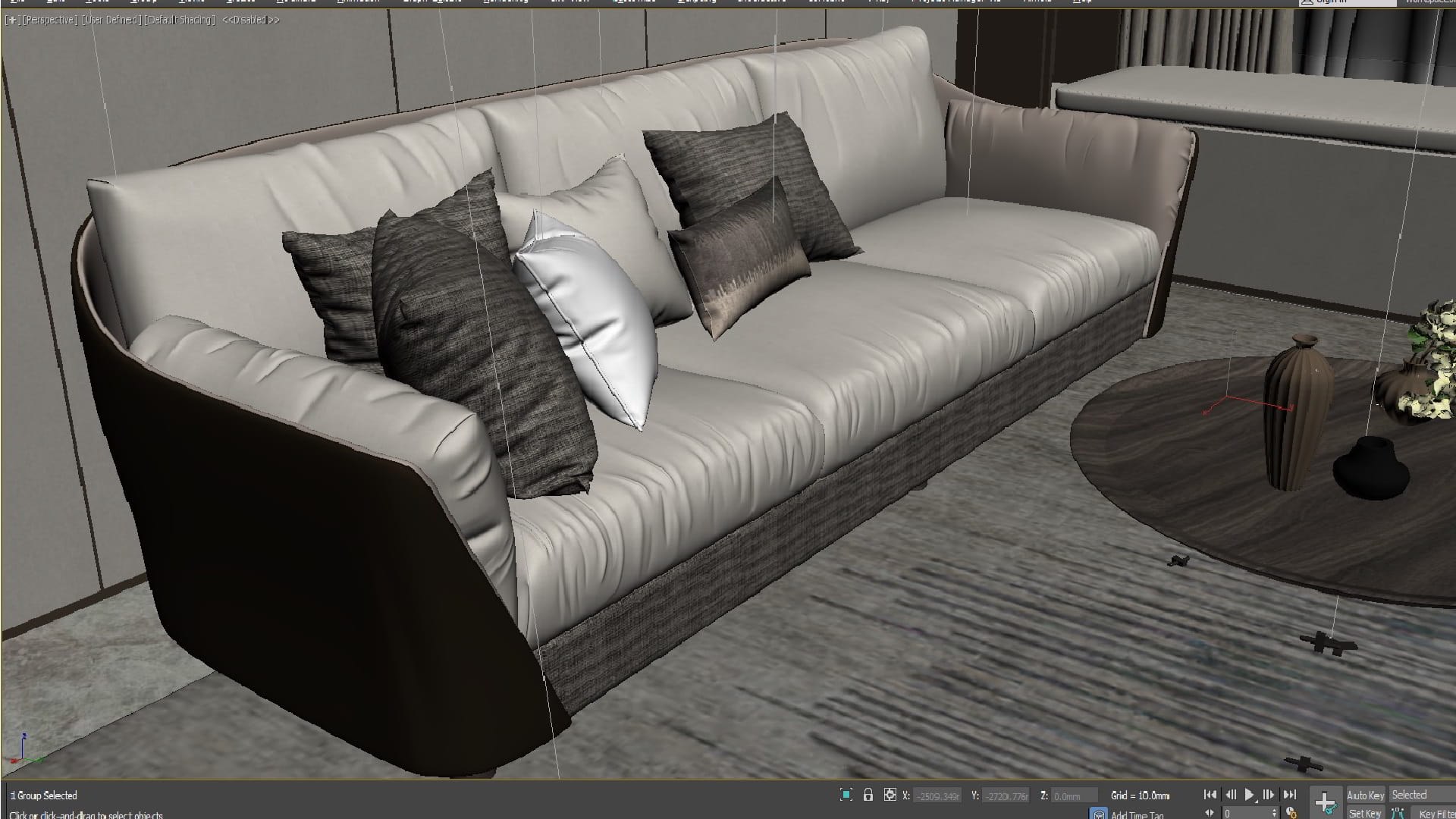 3D Model Modern Luxury Living Room - TurboSquid 2024754