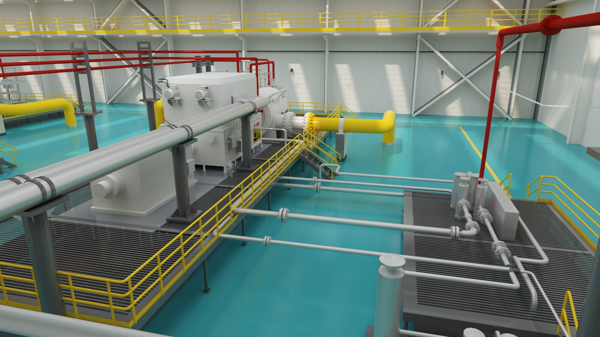 Compressor Station Plant 3D Model - TurboSquid 2382266