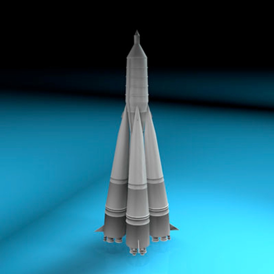 8k71ps Sputnik Rocket R7 3d Model