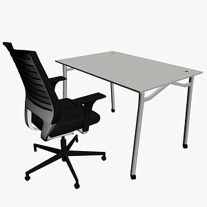 OFFICE DESK 02 3D model