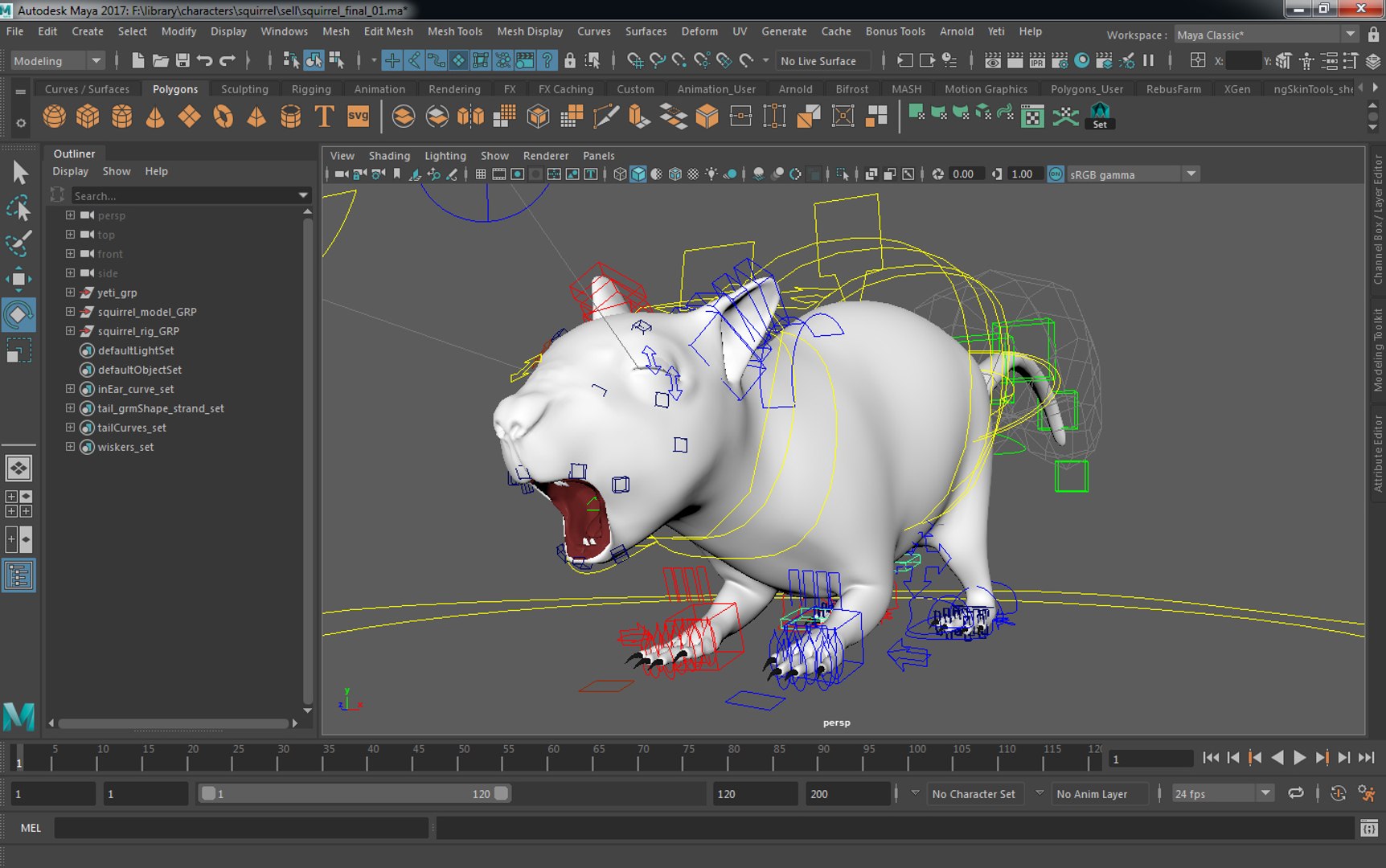 3D Squirrel Animation Rig Model - TurboSquid 1298398