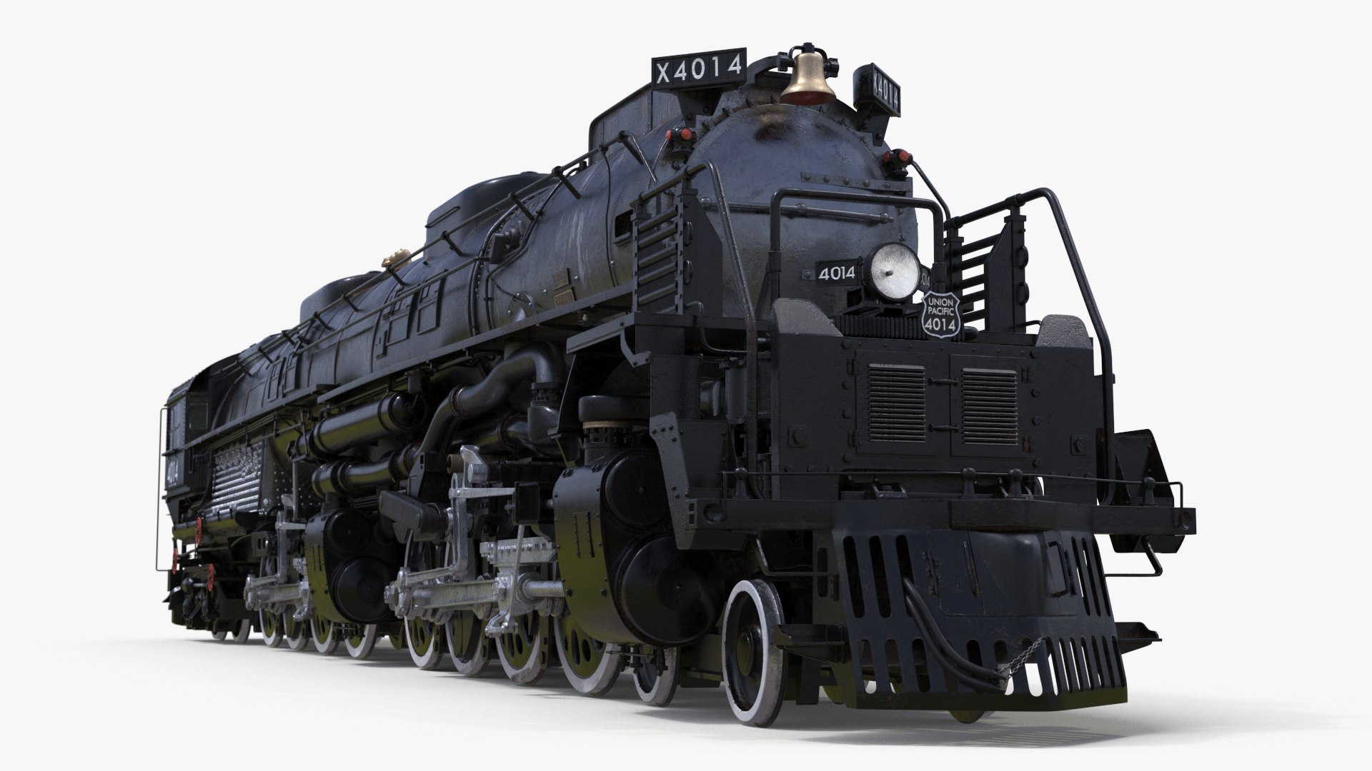 Locomotive Big Boy Rigged 3D model preview