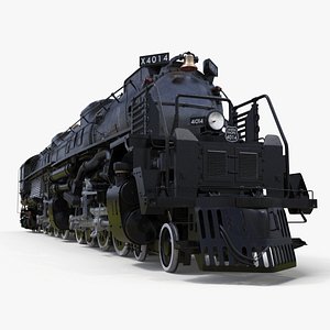 Locomotive Big Boy Rigged 3D model