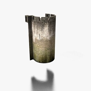 Carcassonne medieval city 2010 - Benazet tower 3D model