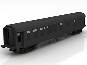 3D Passenger Train Car