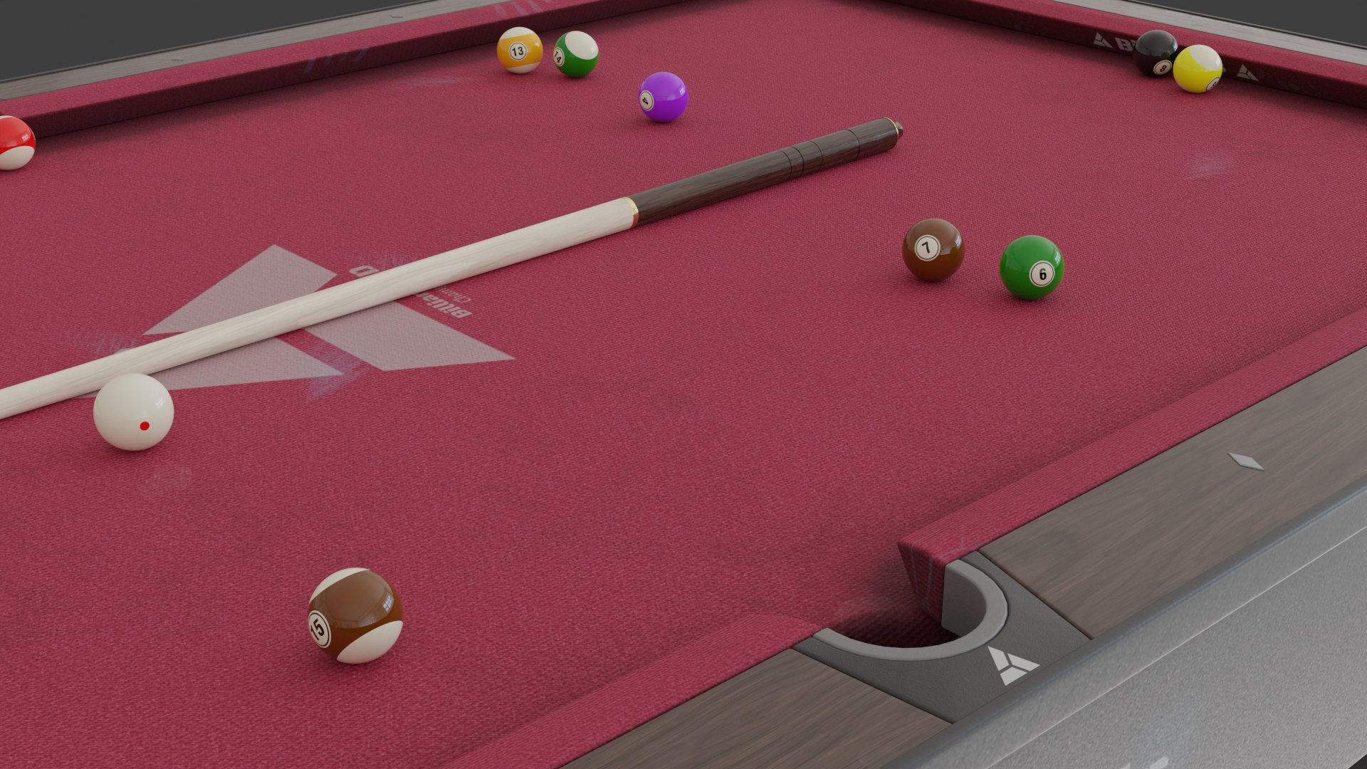 3D Model New Pool Table - TurboSquid 2026206
