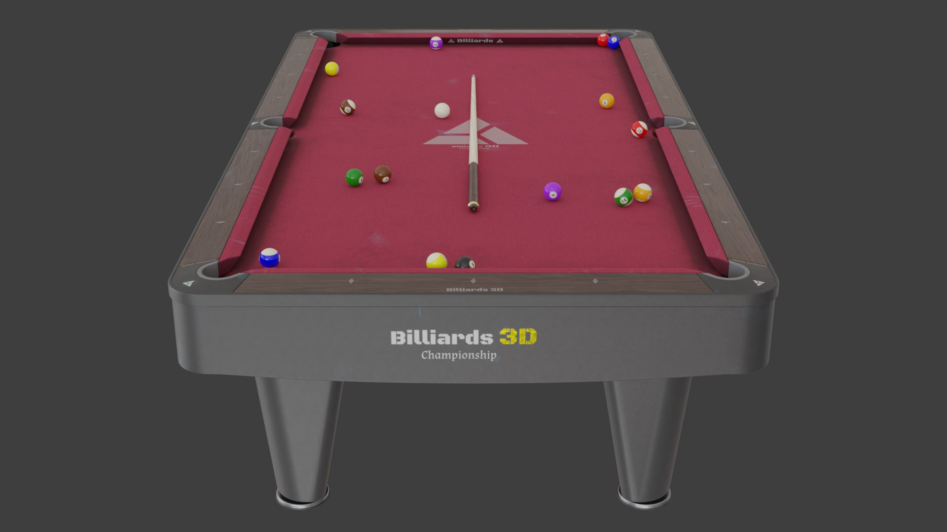 3D Model New Pool Table - TurboSquid 2026206