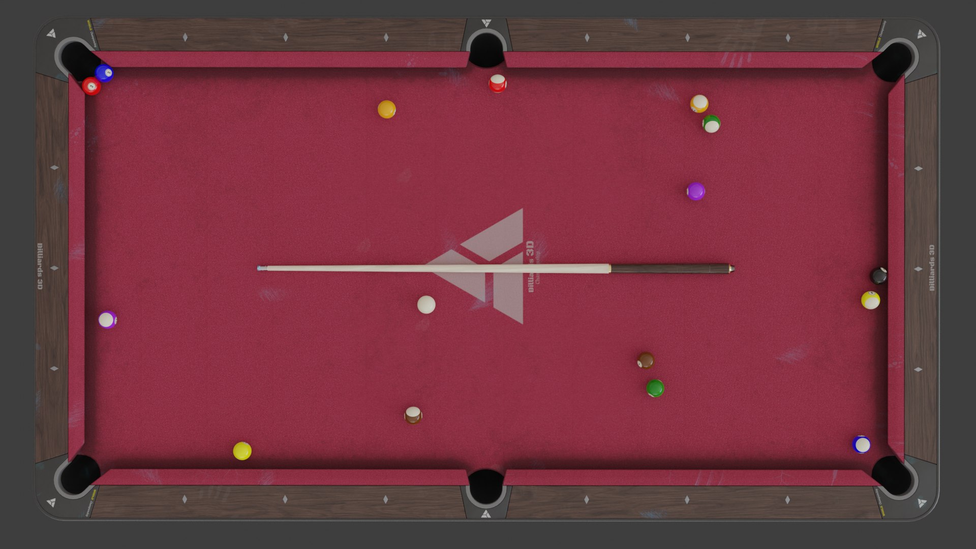 3D Model New Pool Table - TurboSquid 2026206