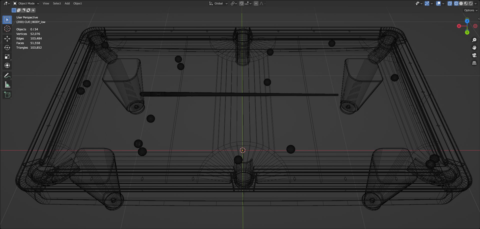 3D Model New Pool Table - TurboSquid 2026206