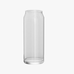 Empty Glass Candle Jar 2 3D model