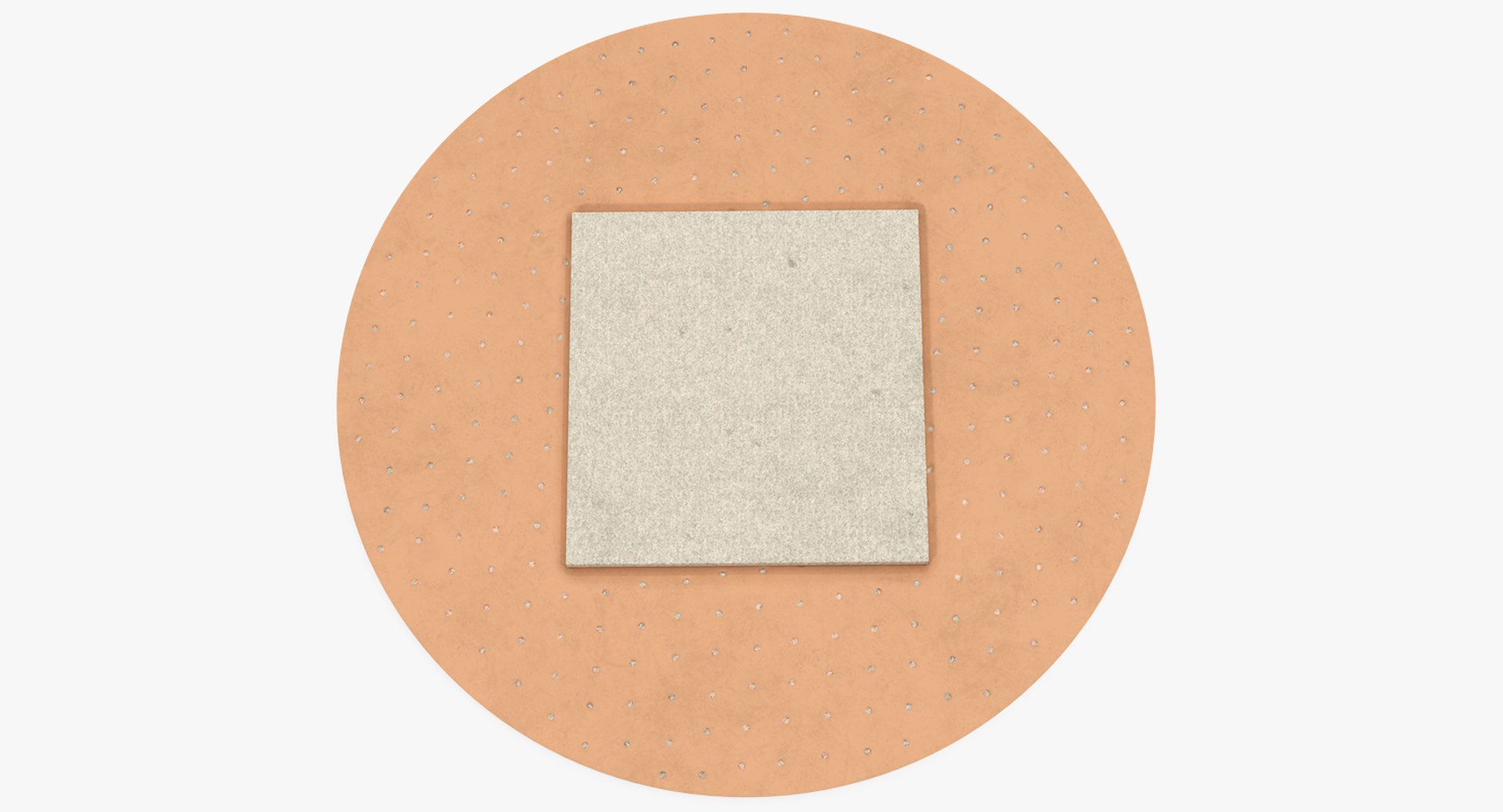 Round Band Aid 3D Model 3D model preview