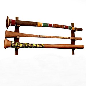 Trumpet wooden didjeridoo