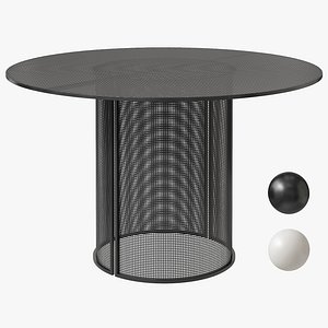 3D Bauhaus dining table by Kristina Dam