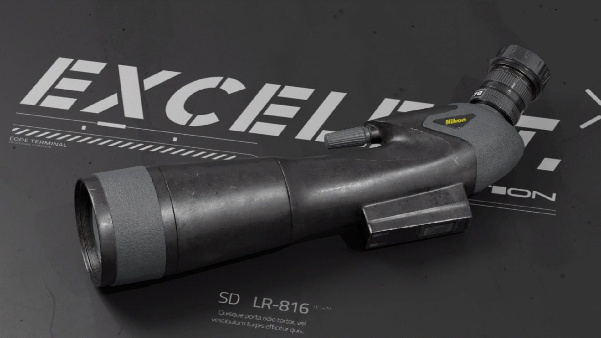 3D Model Nikon Spotting Scope Prostaff 5 20-60x82A - TurboSquid 2116899
