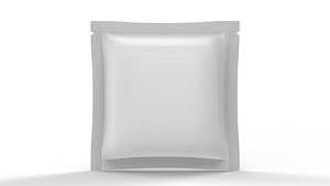 Sachet 120x120mm - 4 Seals packaging mockup model