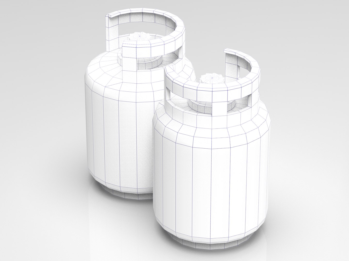 Gas Tank Lowpoly 3D model 3D model TurboSquid 2022757