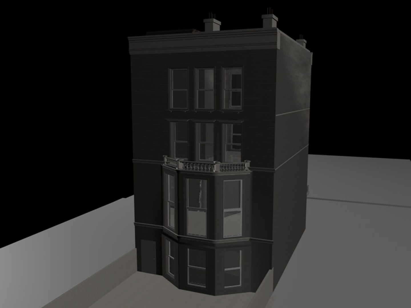 Embassy Building 3d Model