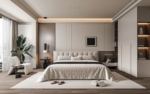 Modern bedroom 3D model