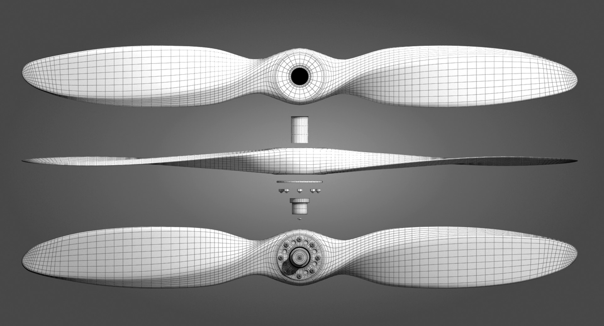 Wooden Propeller Model - TurboSquid 1349034