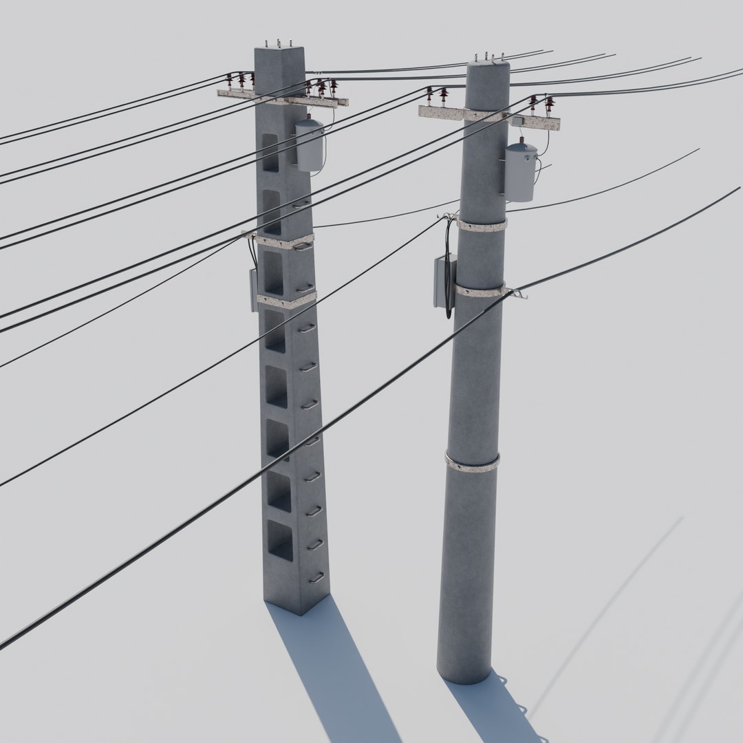 Concrete utility poles 3D model https://p.turbosquid.com/ts-thumb/Mg/L6fXsb/dR/3/png/1738064937/1920x1080/fit_q87/69badfa66bc7161453343ae498cede370a9afeb0/3.jpg