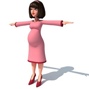 Cartoon Pregnant Woman
