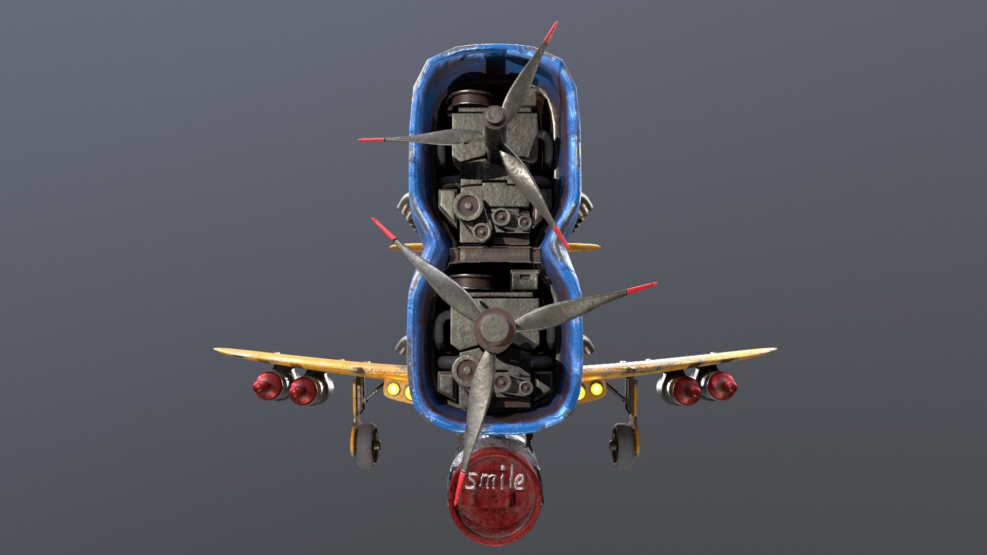 Stylized realistic yellow airplane 3D model https://p.turbosquid.com/ts-thumb/Mg/Pcj60p/VU/7/jpg/1691849178/1920x1080/fit_q87/7f52ab66ccb428f0781cef94a1198af77b68a116/7.jpg