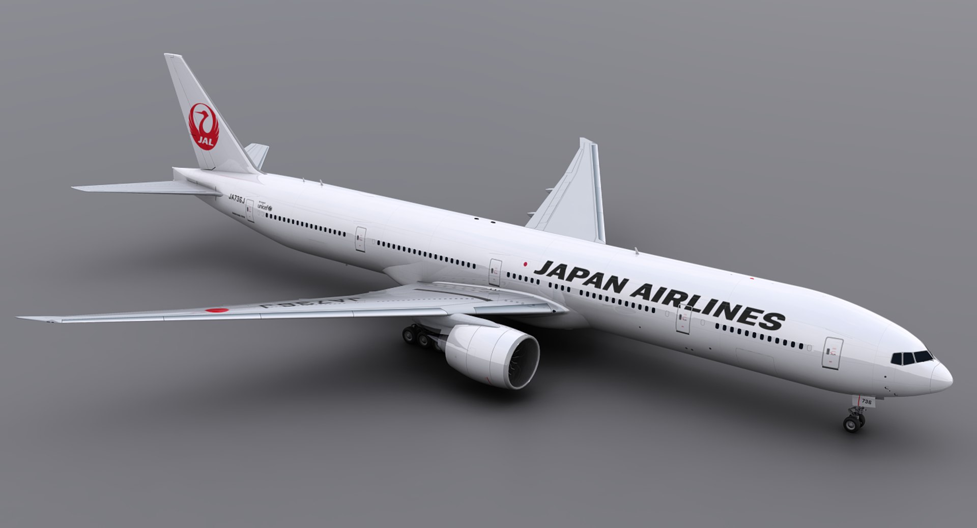 【18％OFF】 3D Jal 777-300 - 1257417 TurboSquid 航空機・ヘリコプター
