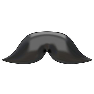 Cartoon Mustache 06 3D model