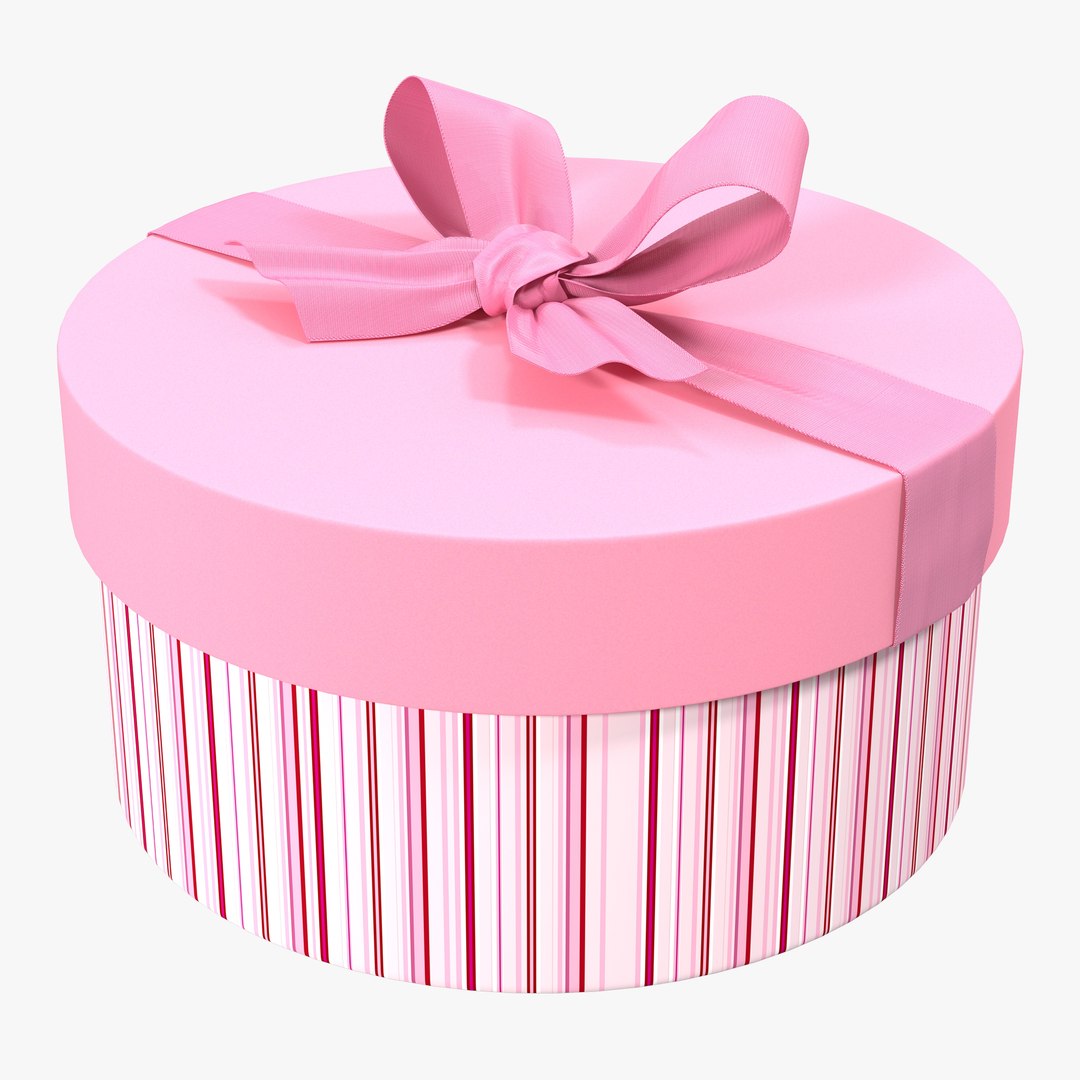 Giftbox 5 Pink 3D model preview