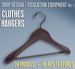 clothes hanger shop 3d model