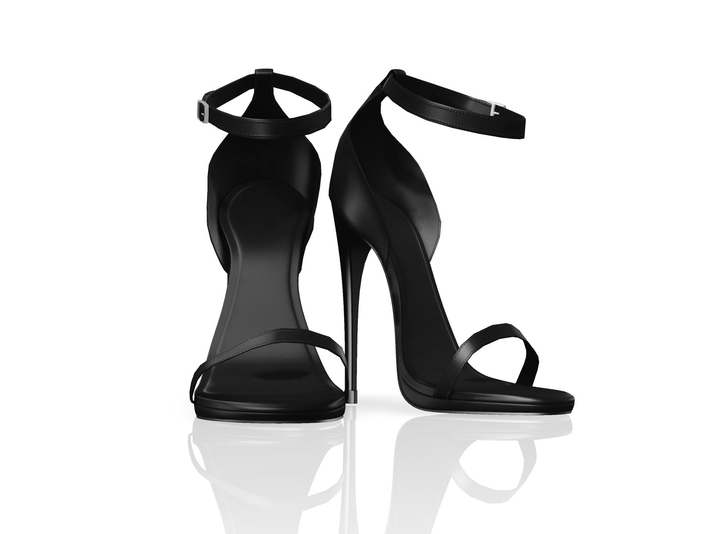 3D Jane Leather Sandals - TurboSquid 1756536