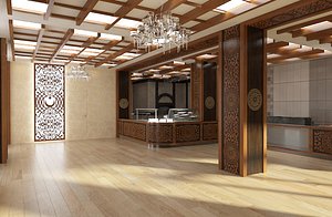 3D kebab restaurant turkish model