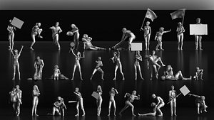 LP People 09 Riots 3D model