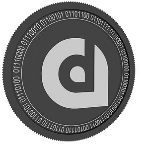 liquidapps black coin 3D model