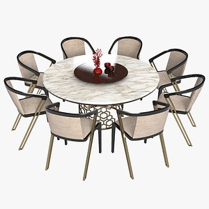 3D longhi manfred designer dining table