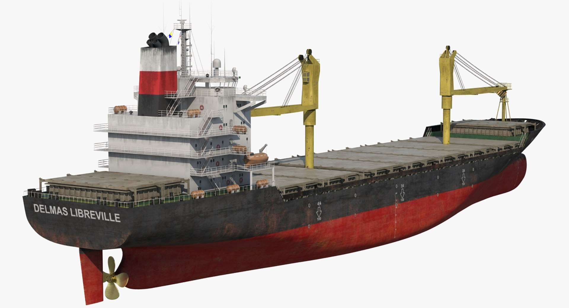 container ship 3d model