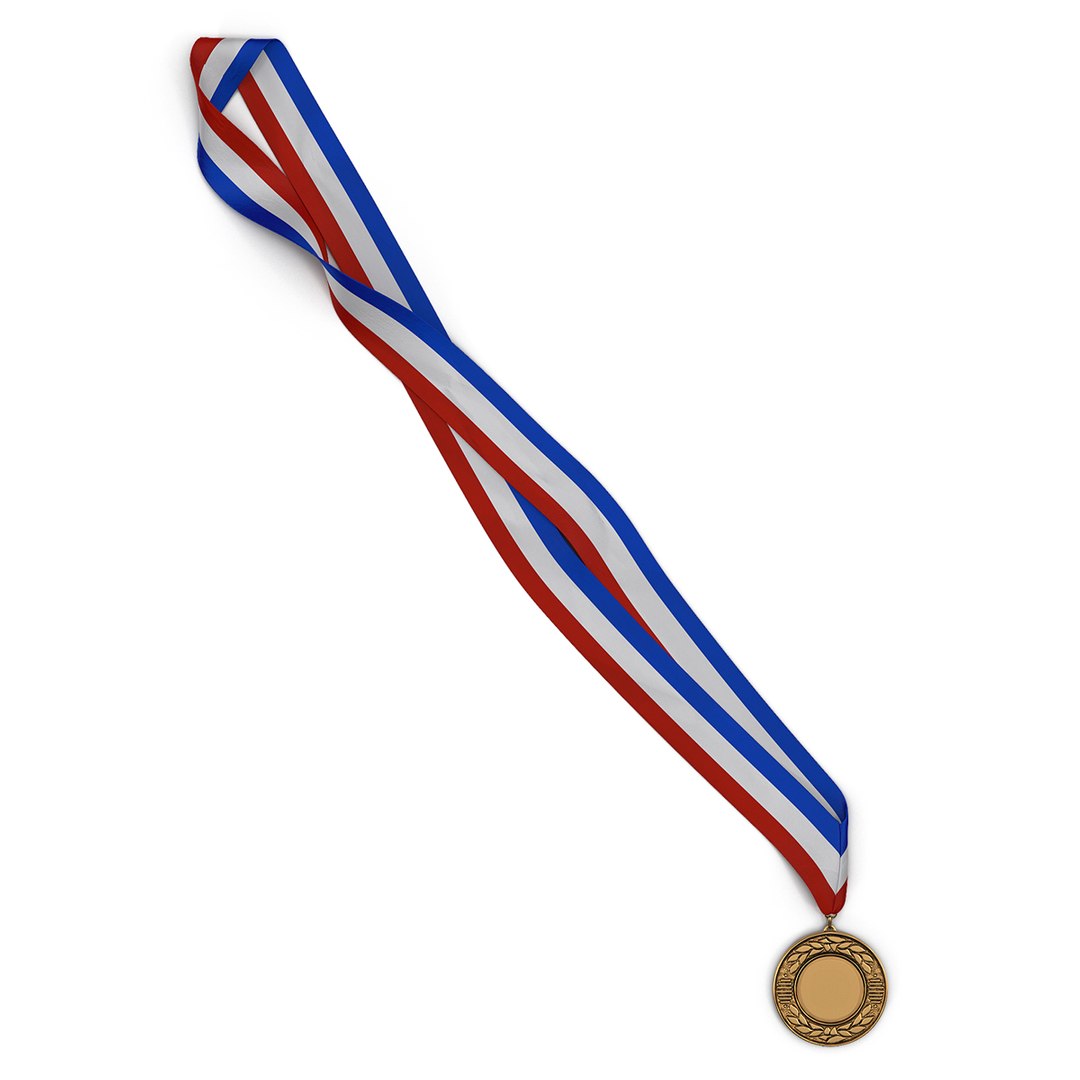 Award Medal 2 Bronze 3D Model 3D model preview