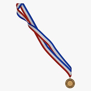 Award Medal 2 Bronze 3D Model