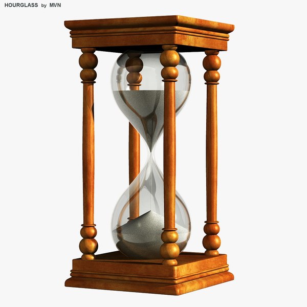3d hourglass sand model