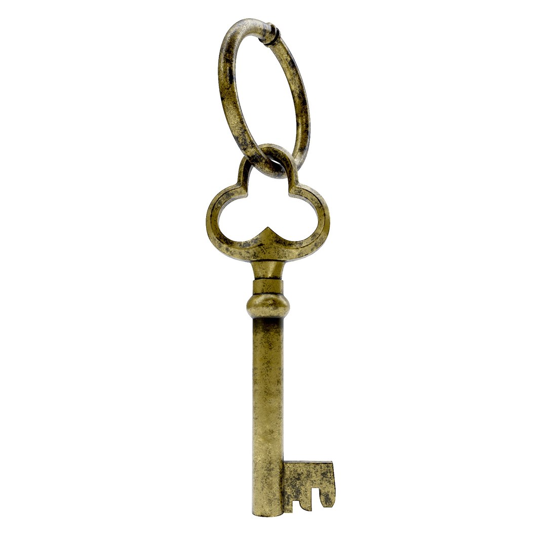 Brass Key Vintage 3d Model Model - TurboSquid 1976463
