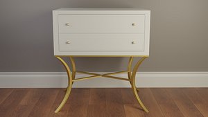 White Wooden Nightstand