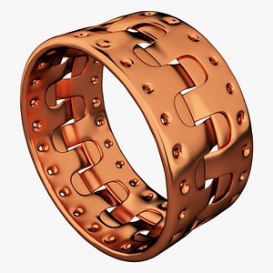 3D copper bracelet