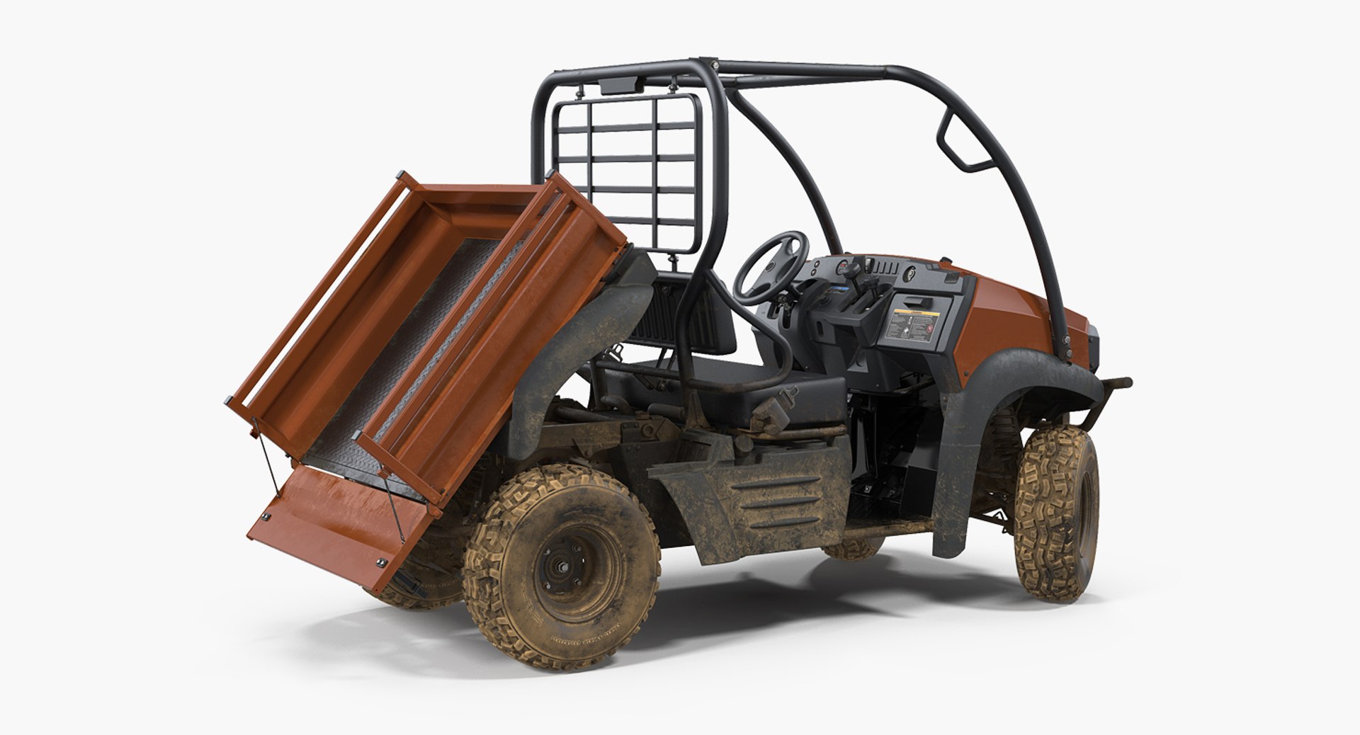 Farmer 4x4 ATV Dirty Rigged 3D Model 3D model preview