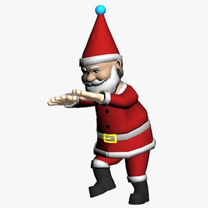 3D Santa Claus Christmas Dance Animated 3D model  model