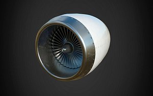 aircraft turbine 3D model